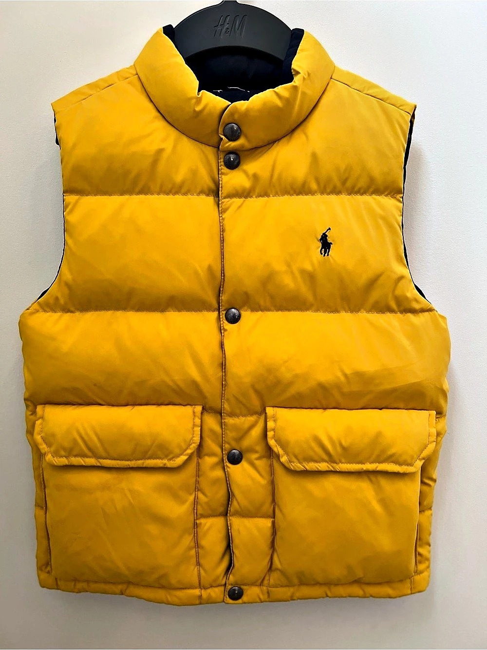 Polo Ralph Lauren Reversible Down Puffer Vest Yellow Puffer Vest Size 7